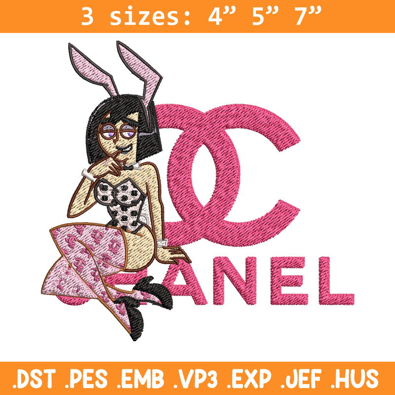 Pink bunny girl Embroidery Design, Gucci Embroidery, Brand Embroidery, Embroidery File, Logo shirt, Digital download.jpg