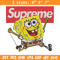 Spongebob Squarepants Supreme Embroidery design, Spongebob Embroidery, cartoon design, Embroidery File, Digital download.jpg
