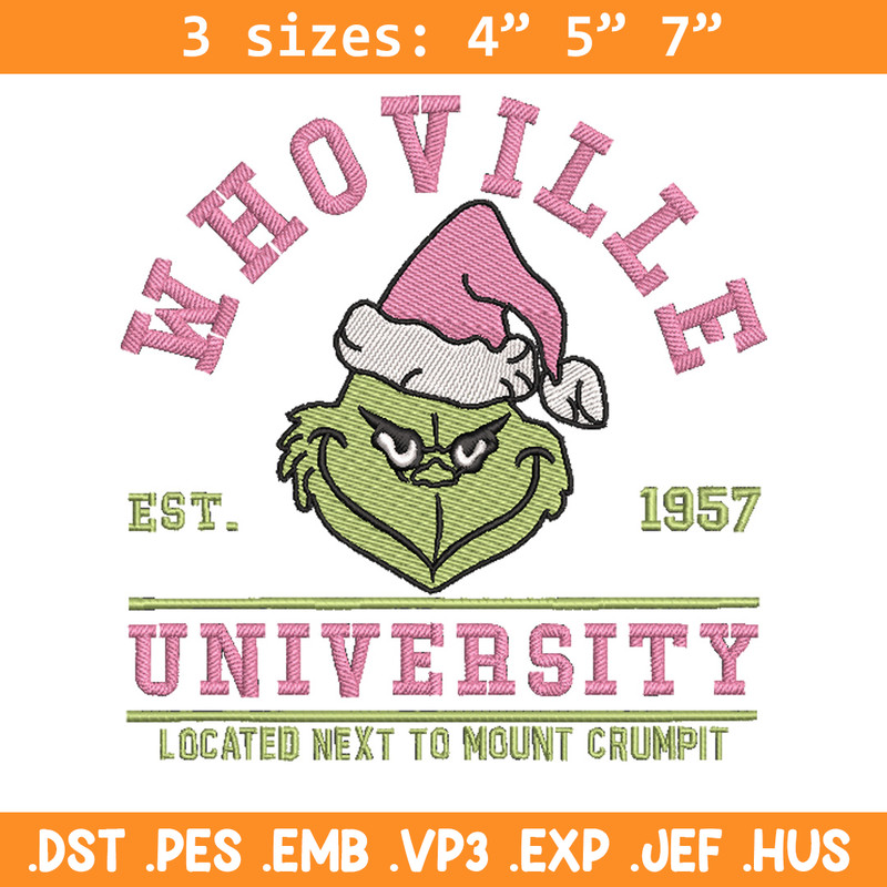 Whoville est1957 embroidery design, Grinch embroidery,Chrismas design, Embroidery shirt,Embroidery file,Digital download.jpg
