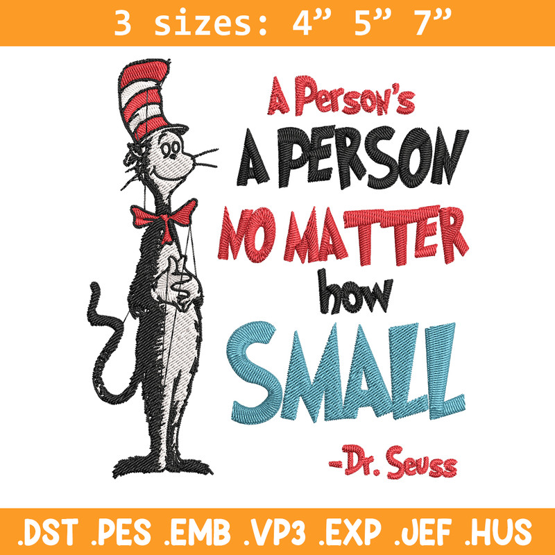 A person's no matter how small Dr Seuss Embroidery Design, Dr Seuss Embroidery, Embroidery File, Digital download..jpg