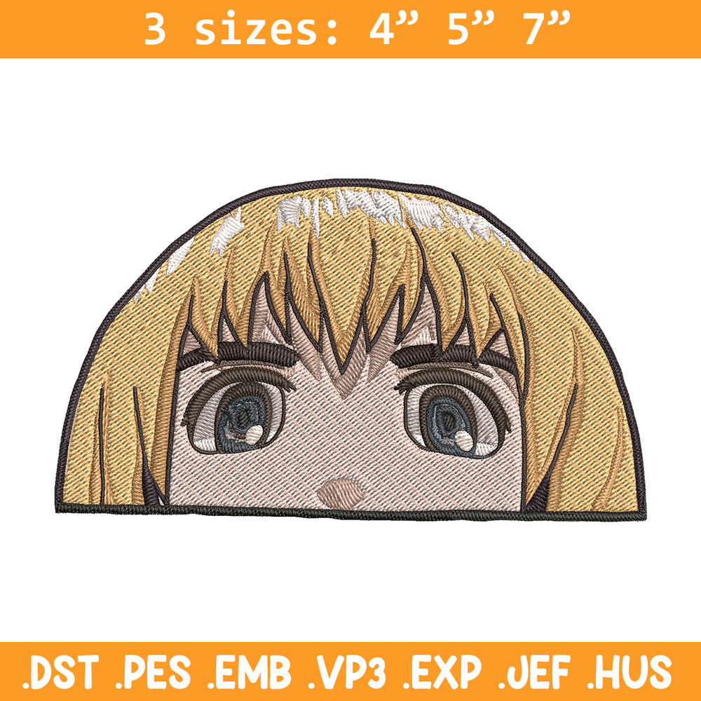 Armin Peeker Embroidery Design, Aot Embroidery, Embroidery File, Anime Embroidery, Anime shirt, Digital download.jpg
