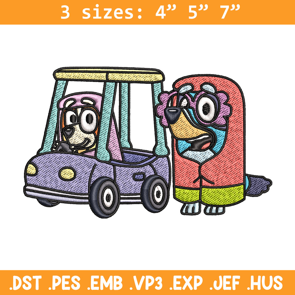 Bluey bingo Embroidery design, Bluey Embroidery, Embroidery File, cartoon design, cartoon shirt, Digital download..jpg