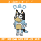 Bluey Dad Embroidery, Bandit Heeler Embroidery, Embroidery File, cartoon design, cartoon shirt, Digital download..jpg