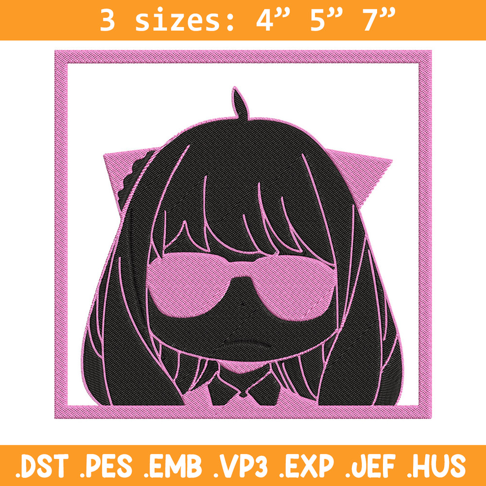 Anya box Embroidery Design, Spy x family Embroidery, Embroidery File, Anime Embroidery, Anime shirt, Digital download.jpg