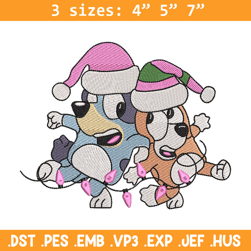Bluey bingo embroidery design, Bluey embroidery, Chrismas design, Embroidery file, Embroidery shirt, Digital download.jpg