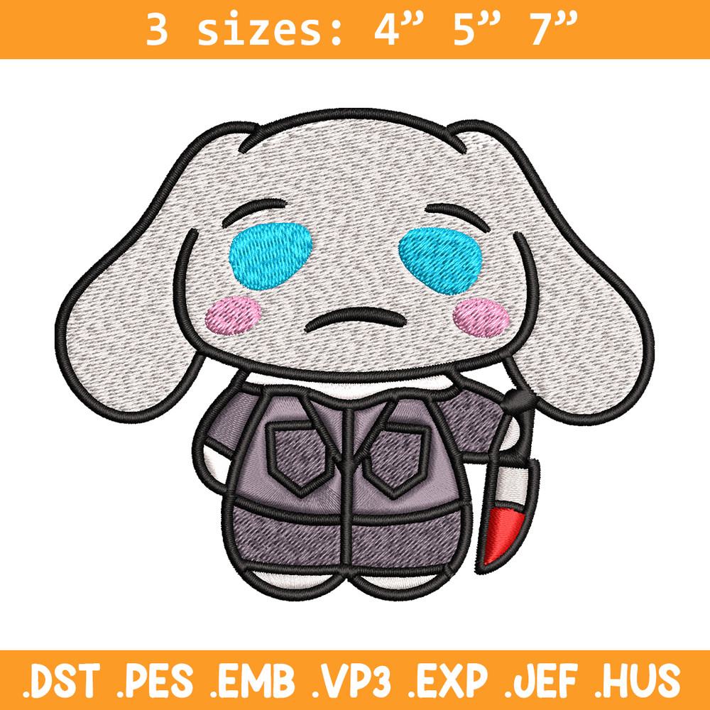 Bunny horror cartoon Embroidery design, Bunny horror Embroidery, logo design, Embroidery File, Instant download..jpg
