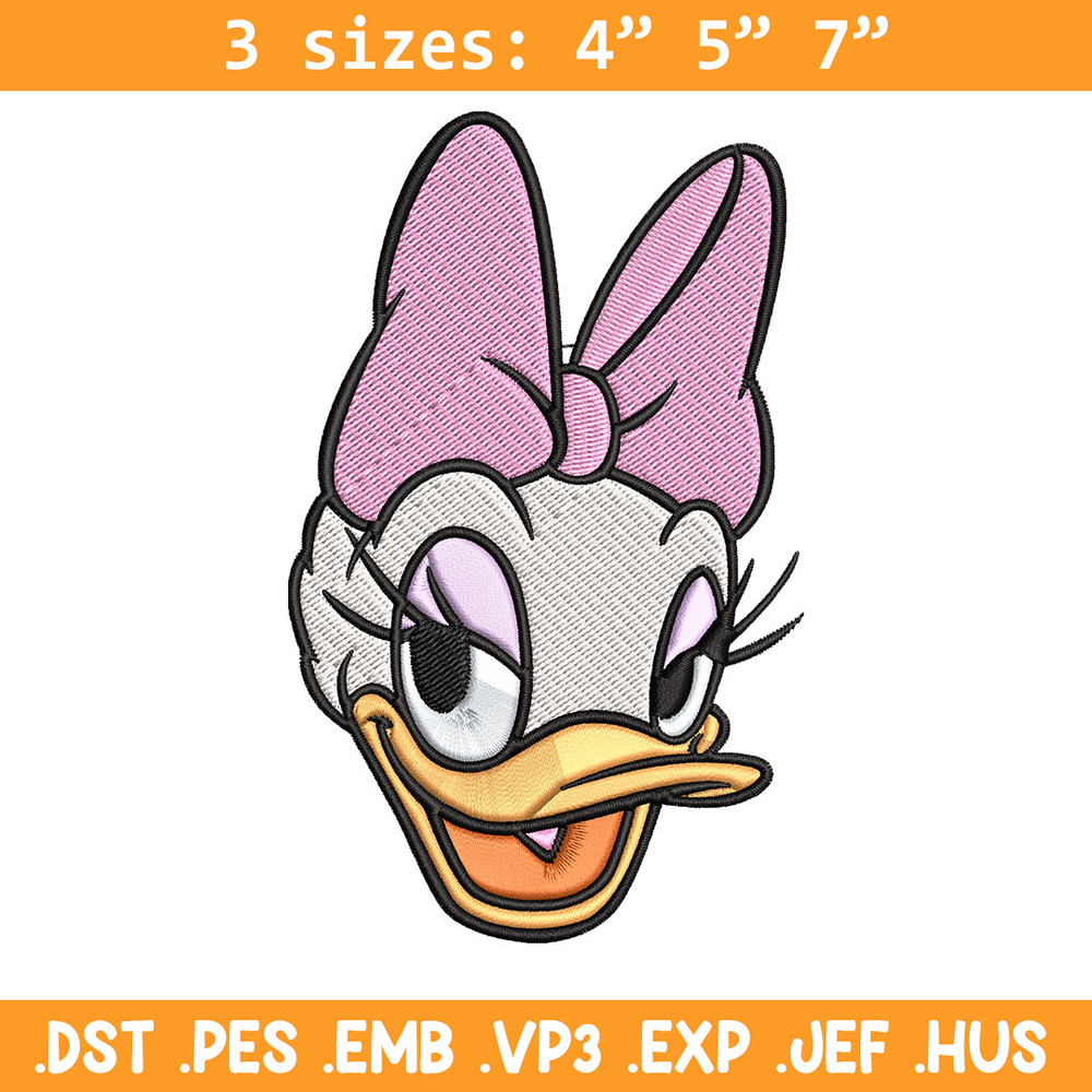 Daisy Duck Embroidery Design, Disney Embroidery, Embroidery design, cartoon shirt, Embroidery File, Digital download..jpg