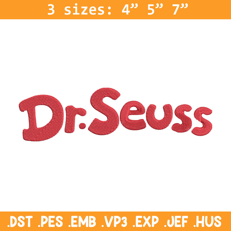 Dr seuss logo Embroidery Design, Dr seuss Embroidery, Embroidery File, Embroidery design, Digital download..jpg