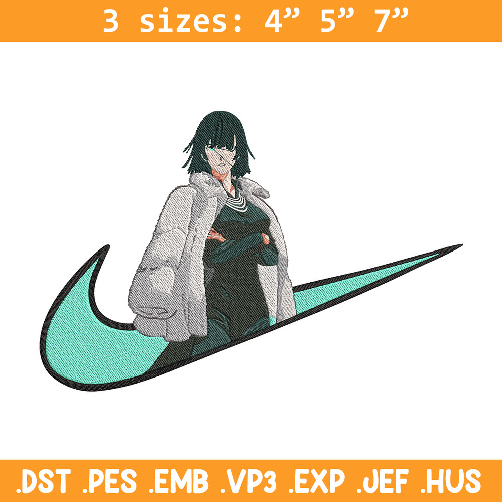Fubuki x nike Embroidery Design, One punch man Embroidery,Embroidery File,Nike Embroidery,Anime shirt,Digital download.jpg
