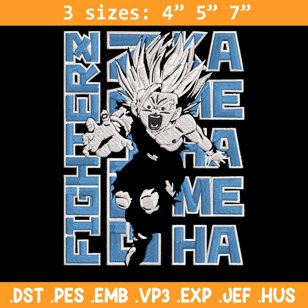 Gohan poster Embroidery Design, Dragonball Embroidery, Embroidery File, Anime Embroidery, Anime shirt, Digital download.jpg