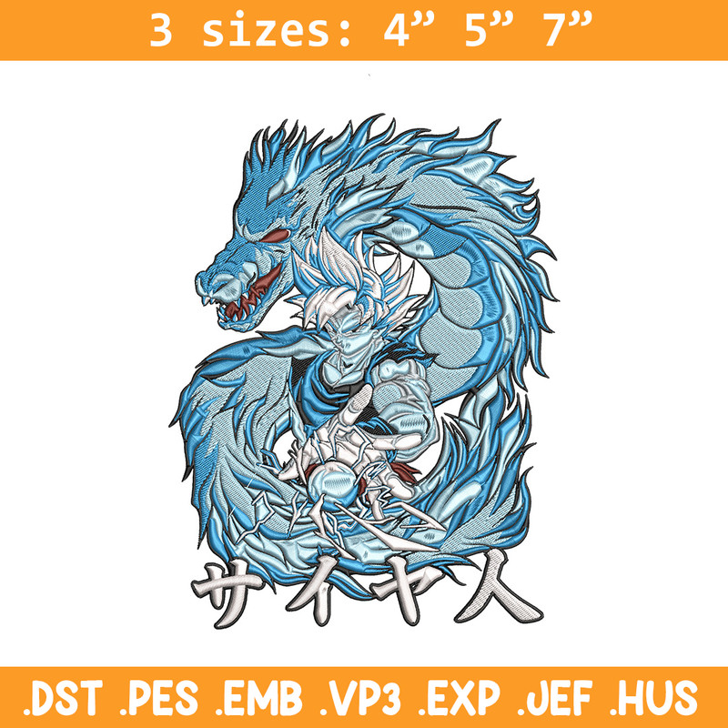 Goku dragon Embroidery Design, Dragonball Embroidery, Embroidery File, Anime Embroidery, Anime shirt, Digital download.jpg