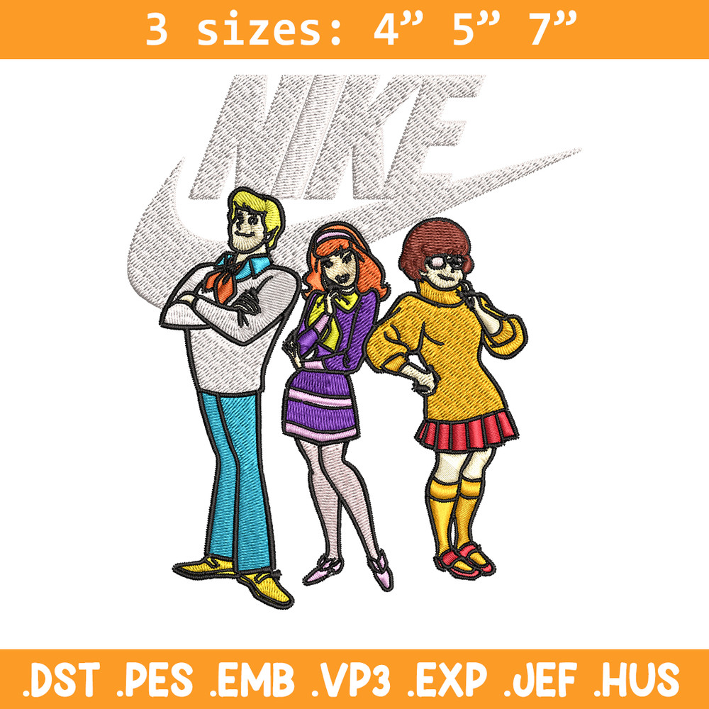Scoopy doo Nike Embroidery design, Cartoon Embroidery, Nike design, Embroidery file, cartoon shirt, Instant download..jpg