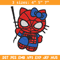 Spiderman Hellokitty Embroidery design, Hellokitty Embroidery, cartoon design, Embroidery File, Digital download..jpg