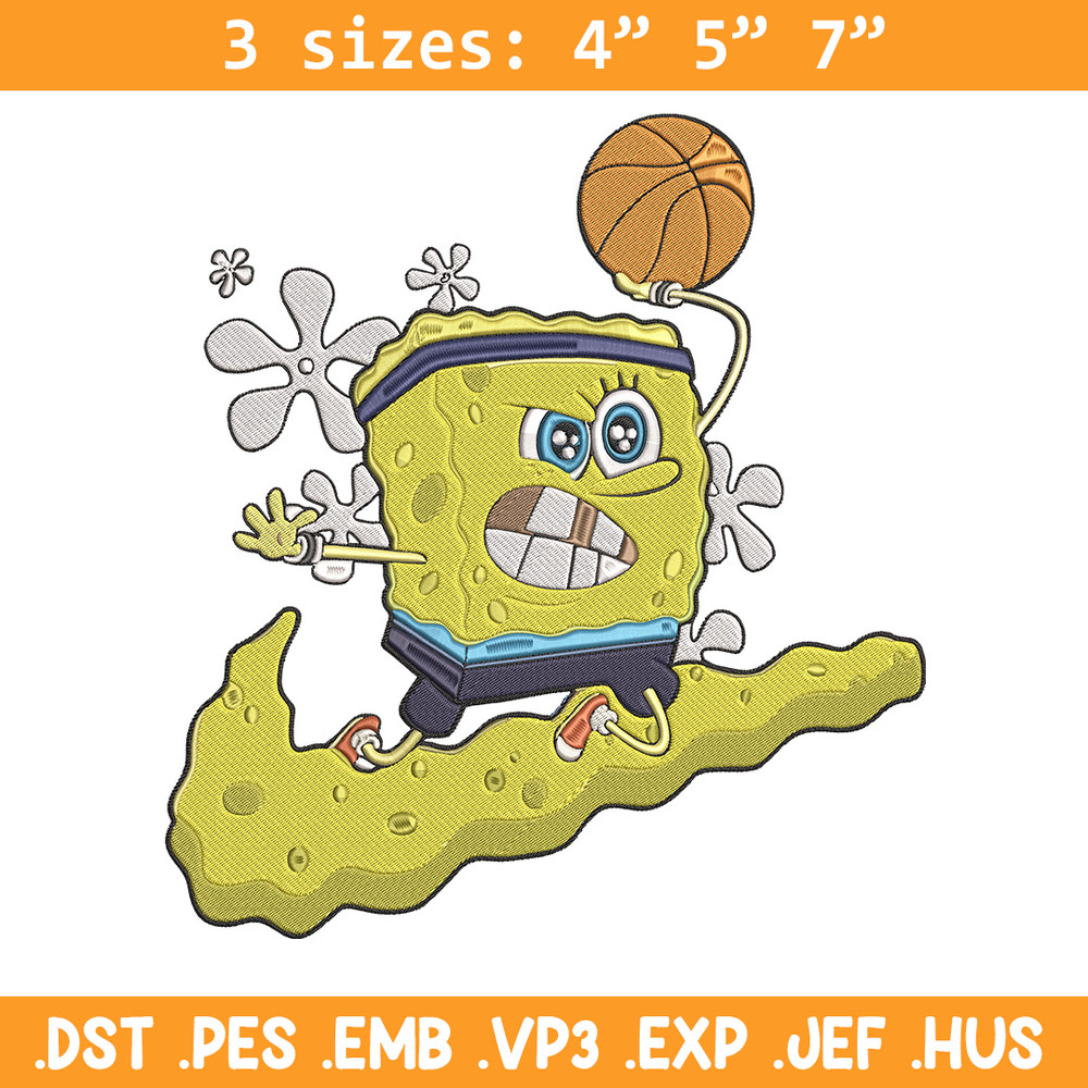 Spongebob nike Embroidery Design, Spongebob Embroidery, Embroidery File, Nike Embroidery, Anime shirt, Digital download.jpg