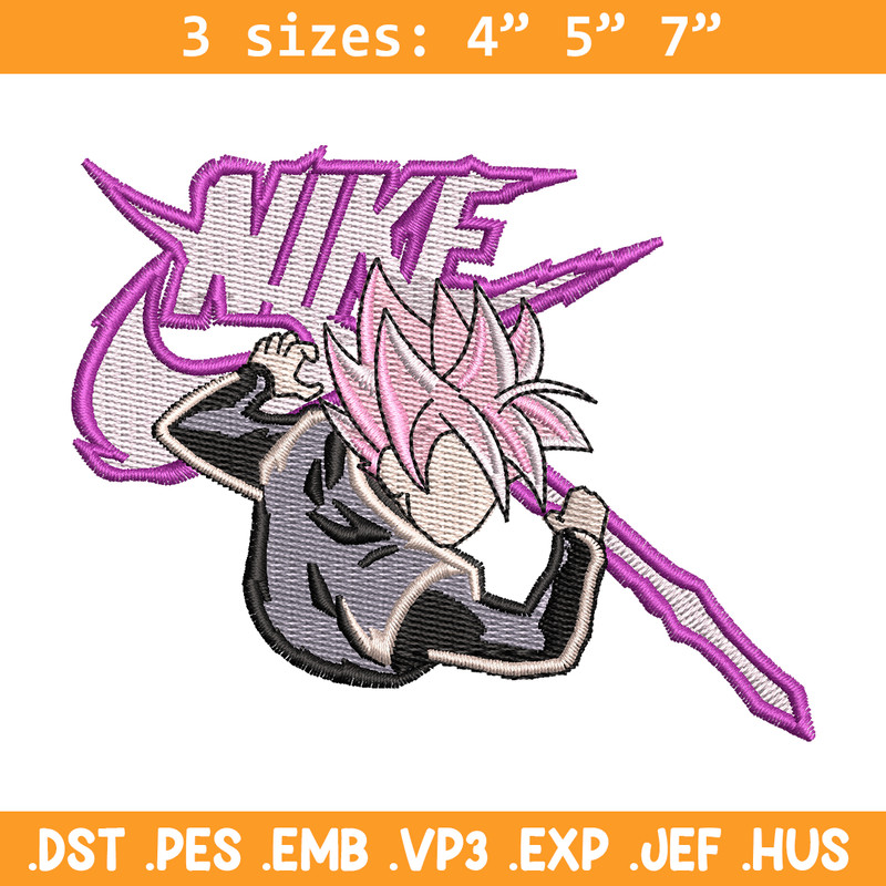 Super Saiyan rose embroidery design, Dragon ball embroidery, Nike design, anime design, anime shirt, Digital download.jpg
