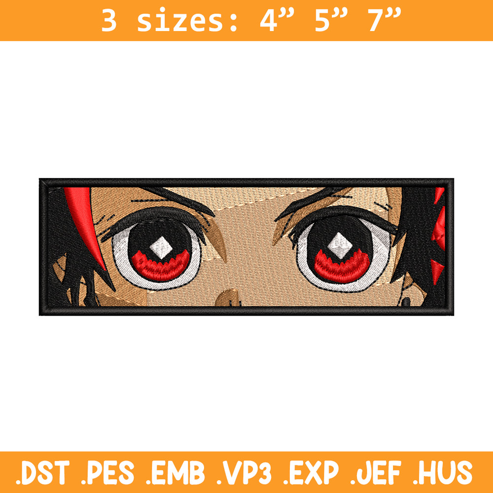 Tanjiro eyes embroidery design, Kimetsu no Yaiba embroidery, Nike design, anime design, anime shirt, Digital download.jpg