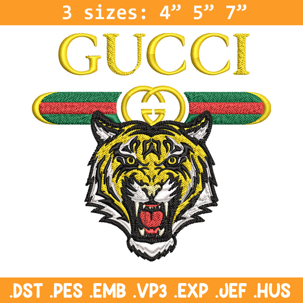 Tiger gucci Embroidery Design, Gucci Embroidery, Brand Embroidery, Logo shirt, Embroidery File, Digital download.jpg