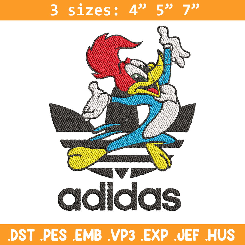 Woody cartoon Embroidery Design, Adidas Embroidery, Embroidery File, Brand Embroidery, Logo shirt, Digital download.jpg