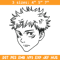 Yuji face Embroidery Design, Jujutsu Embroidery, Embroidery File,Anime Embroidery, Anime shirt, Digital download.jpg