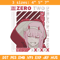 Zero two Embroidery Design, Darling in the fran Embroidery,Embroidery File,Anime Embroidery,Anime shirt,Digital download.jpg