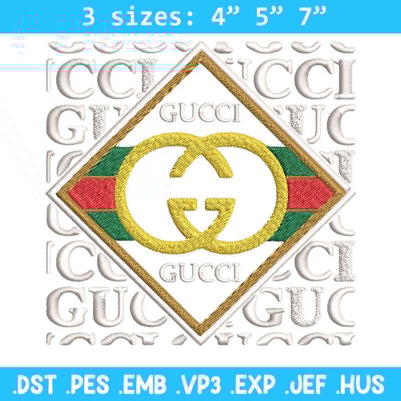 Gucci design Embroidery Design, Gucci Embroidery, Brand Embroidery, Logo shirt, Embroidery File, Digital download.jpg