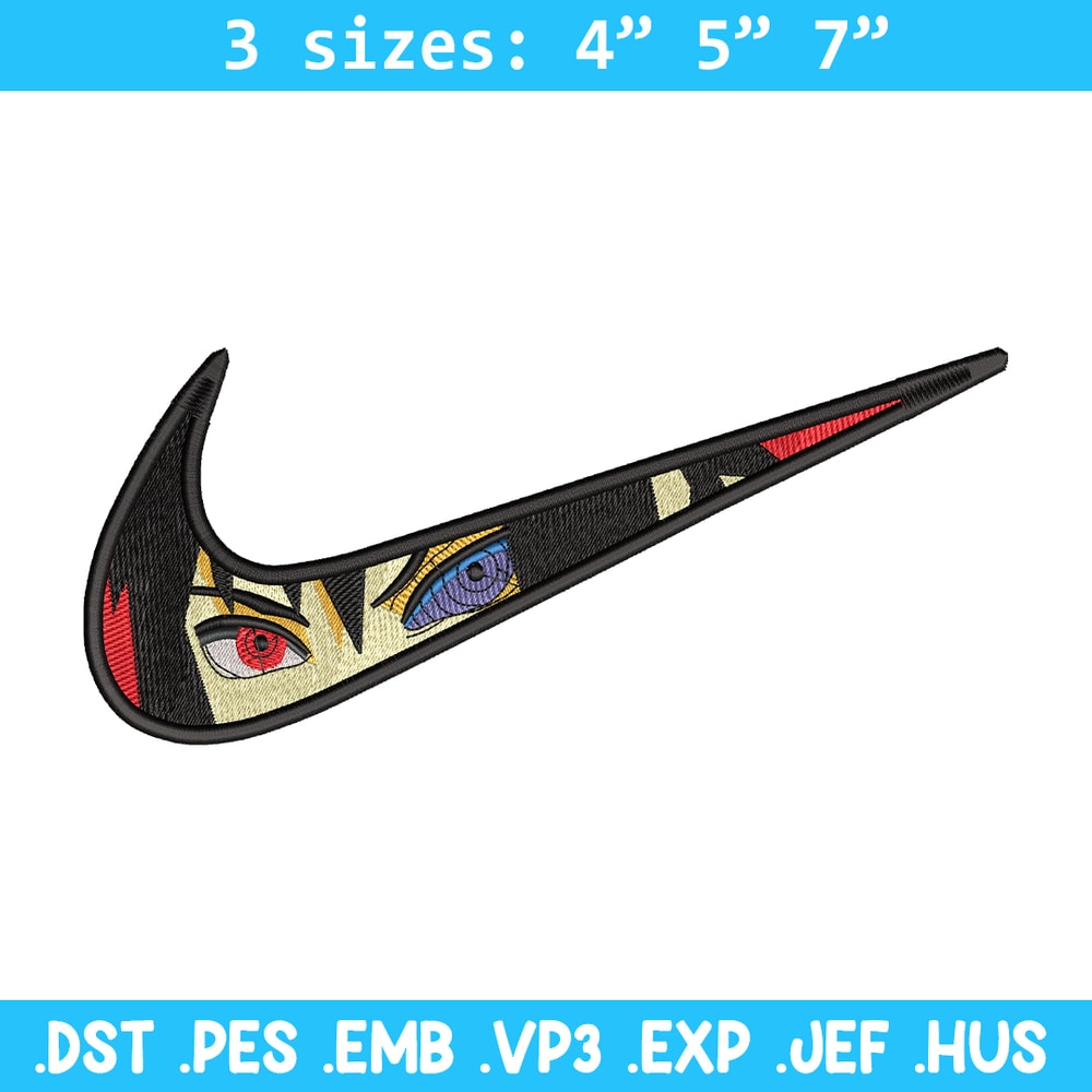 Itachi Uchiha nike embroidery design, Naruto embroidery, Nike design, Logo shirt, anime shirt, digital download.jpg