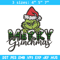 Merry Grinch Embroidery design, Grinch Merry Christmas Embroidery, Grinch design, Embroidery File, Digital download..jpg