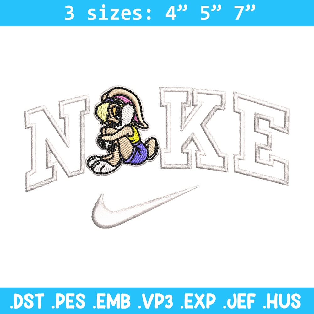 Nike bunny cartoon Embroidery Design, Cartoon Embroidery, Nike Embroidery, Embroidery File, Logo shirt, Digital download.jpg