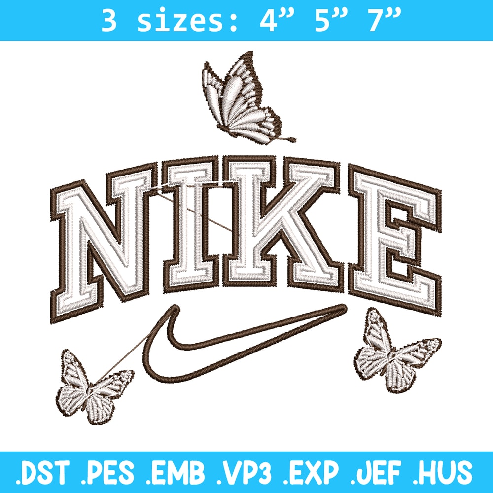 Nike butterfly embroidery design, logo embroidery, logo design, logo shirt, digital download.jpg