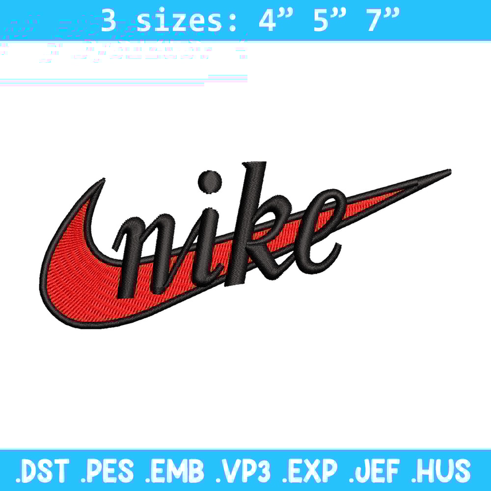 Nike red embroidery design, Nike embroidery, Nike design, Embroidery file,Embroidery shirt, Digital download.jpg