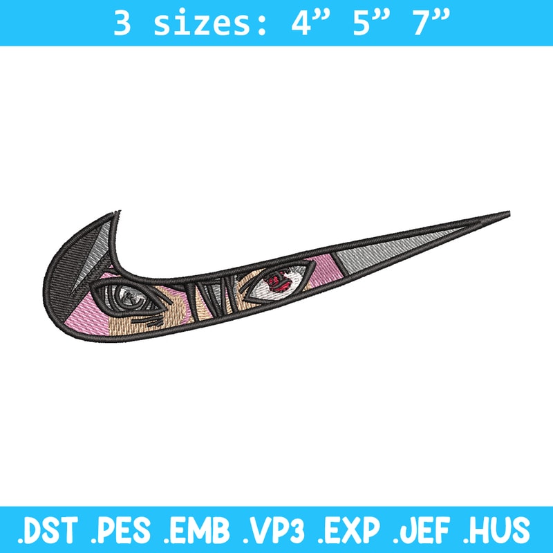 Nike sasuke embroidery design, Naruto embroidery, Emb design, Embroidery shirt, Embroidery file, Digital download.jpg