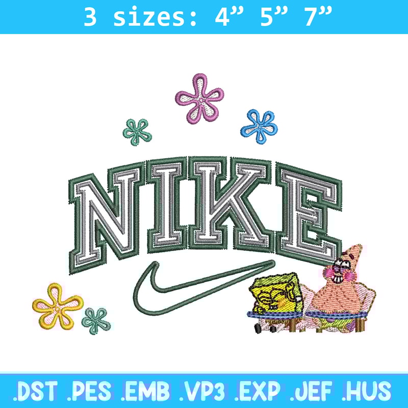 Nike spongebob embroidery design, Spongebob embroidery, Nike design, Embroidery shirt, Embroidery file,Digital download.jpg