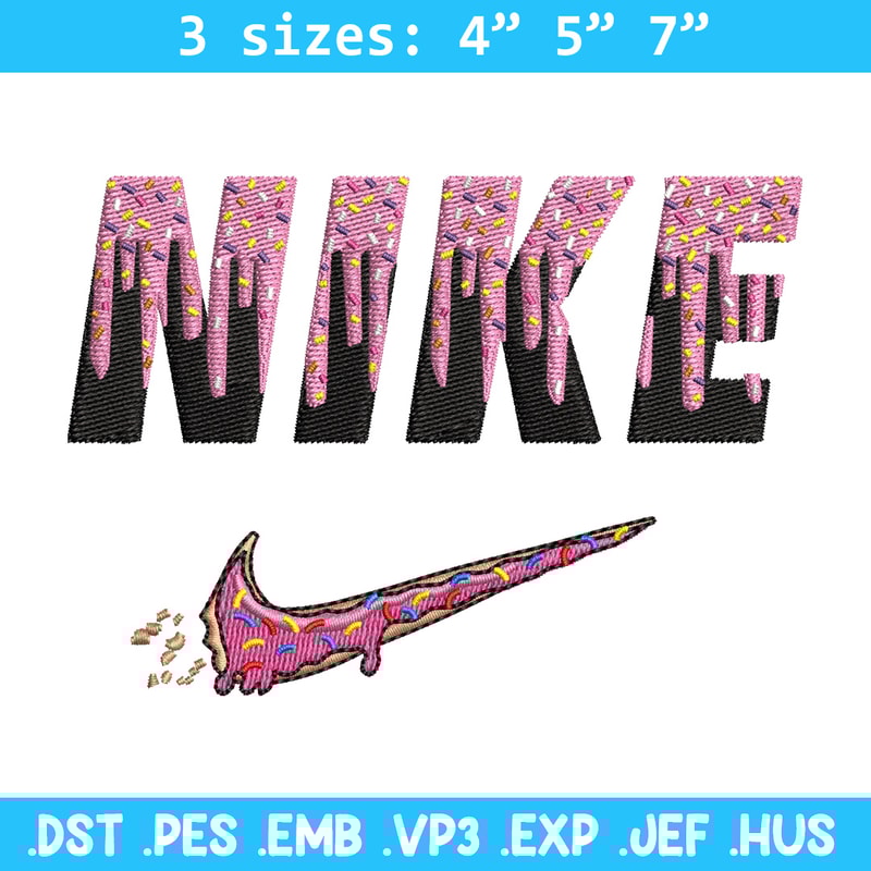 Nike x donnut embroidery design, Donut embroidery, Nike design, Embroidery shirt, Embroidery file, Digital download.jpg
