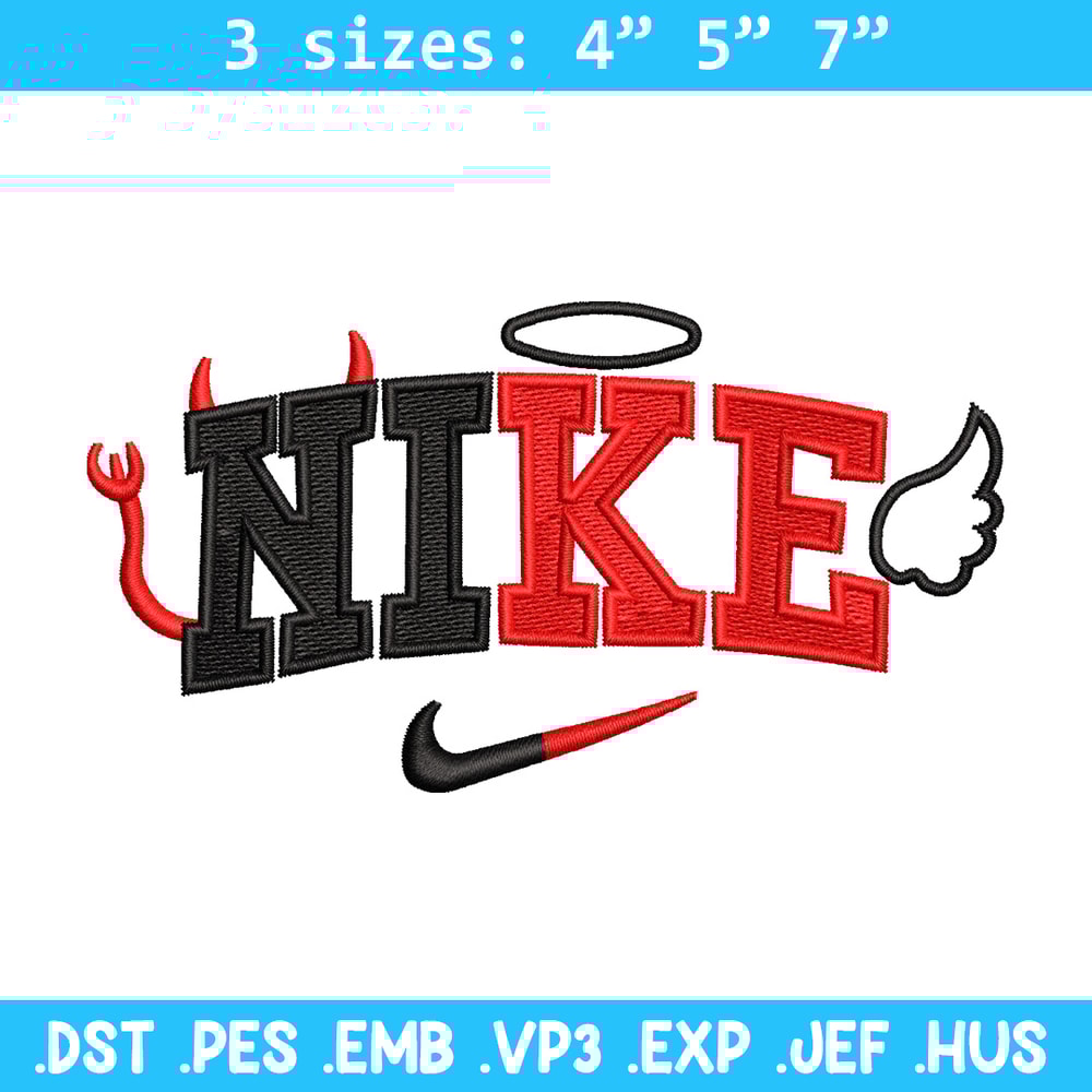 Nike x evil embroidery design, Evil embroidery, Nike design, Embroidery shirt, Embroidery file, Digital download.jpg