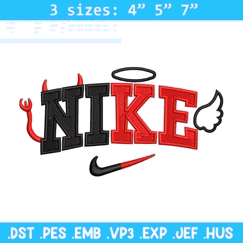 Nike x evil embroidery design, Evil embroidery, Nike design, Embroidery shirt, Embroidery file, Digital download.jpg