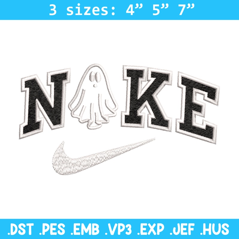 Nike x ghost embroidery design, Ghost embroidery, Nike design, Embroidery shirt, Embroidery file,Digital download.jpg
