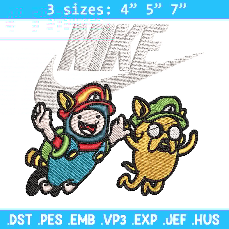 Pibby and finn Nike Embroidery design, cartoon Embroidery, Nike design, Embroidery file, logo shirt, Instant download..jpg