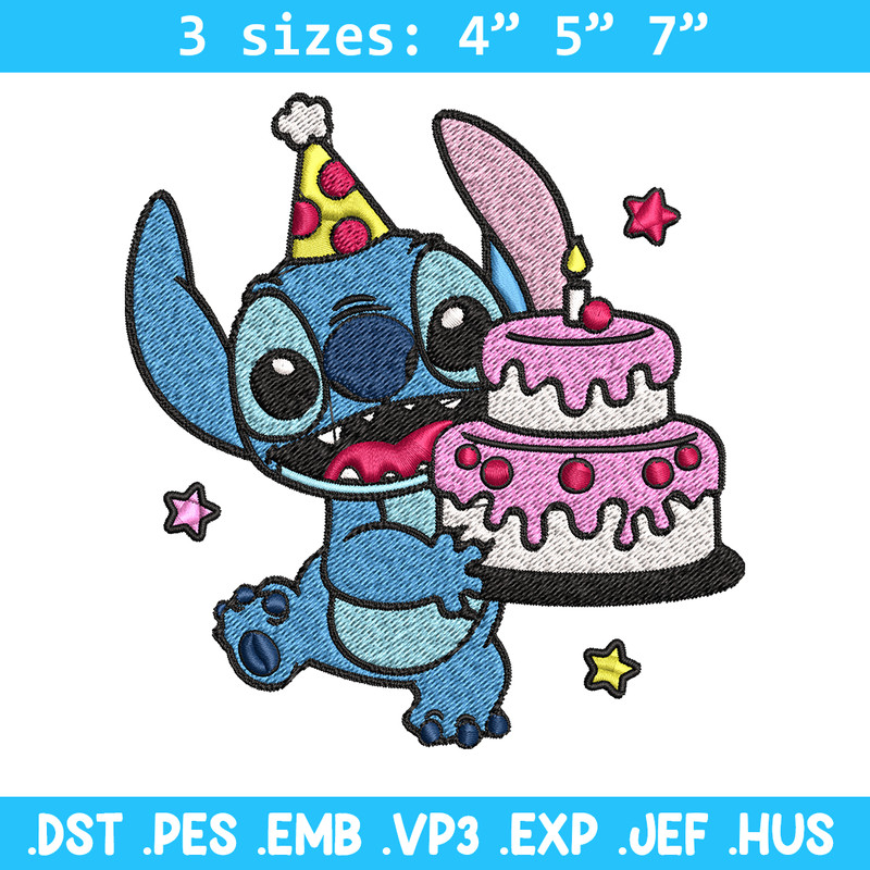 Stitch birthday Embroidery design, Stitch birthday Embroidery, cartoon design, Embroidery File, Digital download..jpg