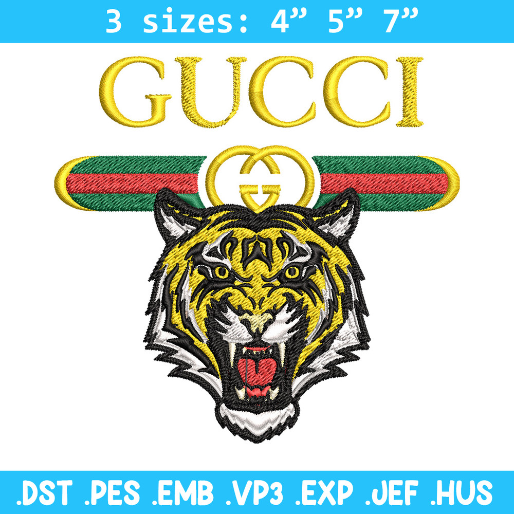Tiger gucci Embroidery Design, Gucci Embroidery, Brand Embroidery, Logo shirt, Embroidery File, Digital download.jpg