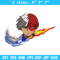 Todoroki Nike embroidery design, My hero academia embroidery, Nike design, anime design, anime shirt, Digital download.jpg