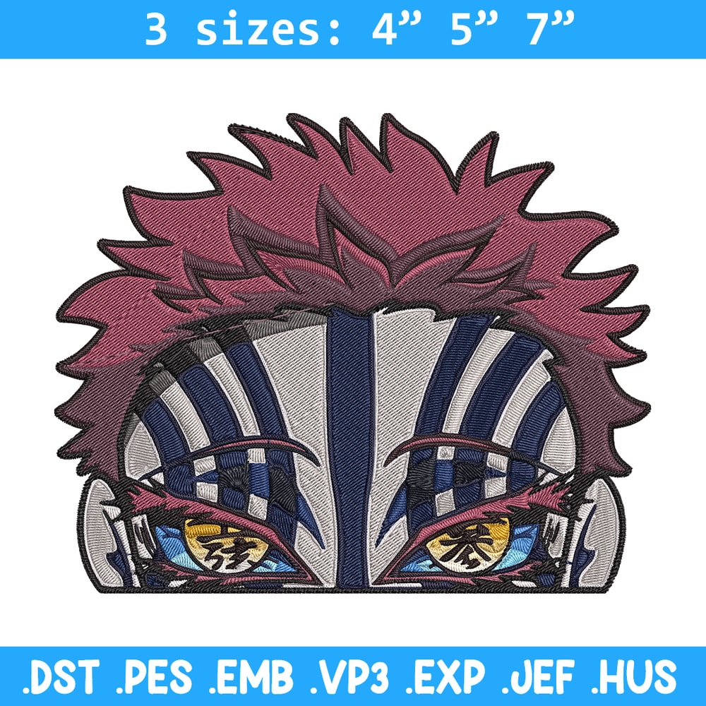 Akaza Embroidery Design, Demon slayer Embroidery, Embroidery File, Anime Embroidery, Anime shirt, Digital download.jpg