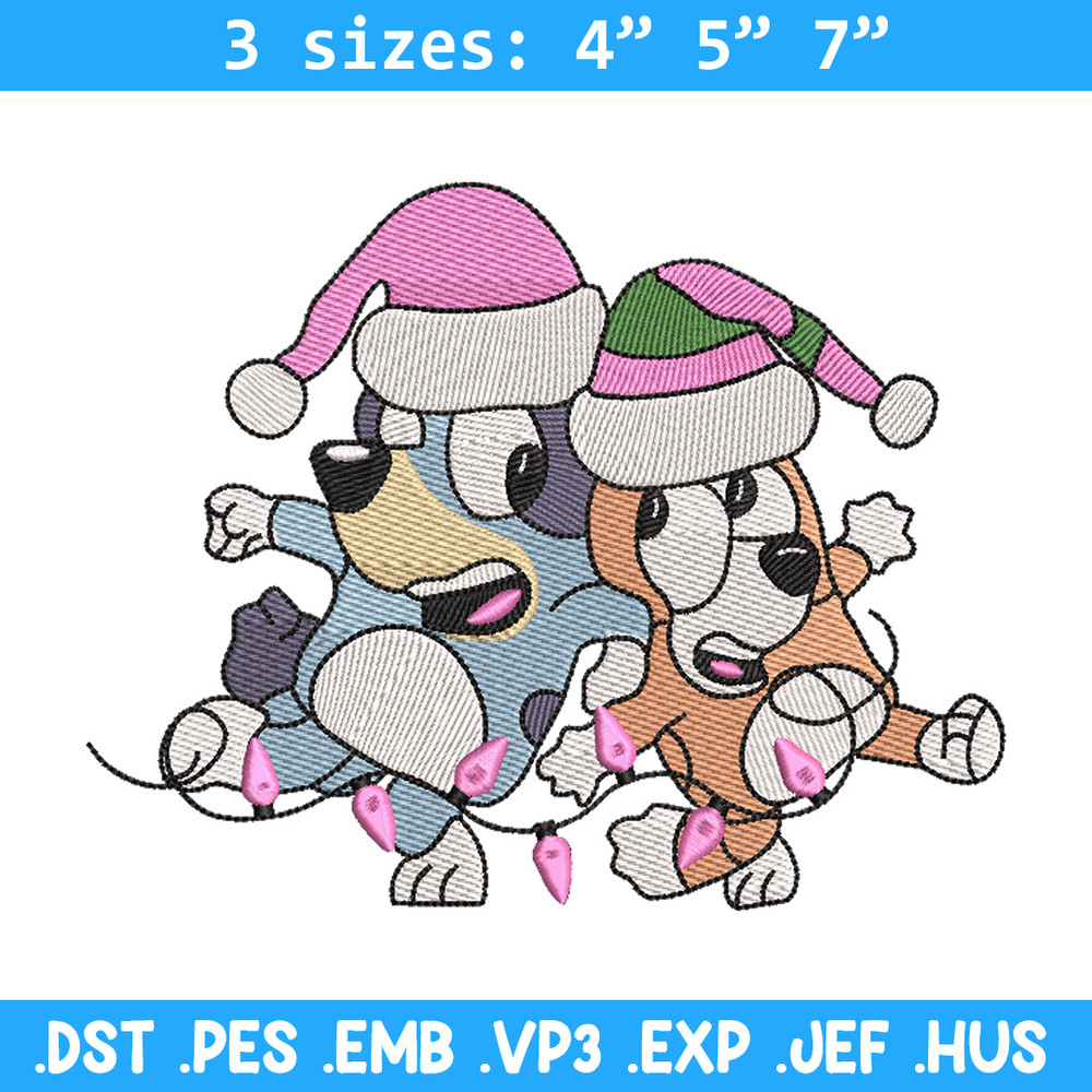 Bluey bingo embroidery design, Bluey embroidery, Chrismas design, Embroidery file, Embroidery shirt, Digital download.jpg