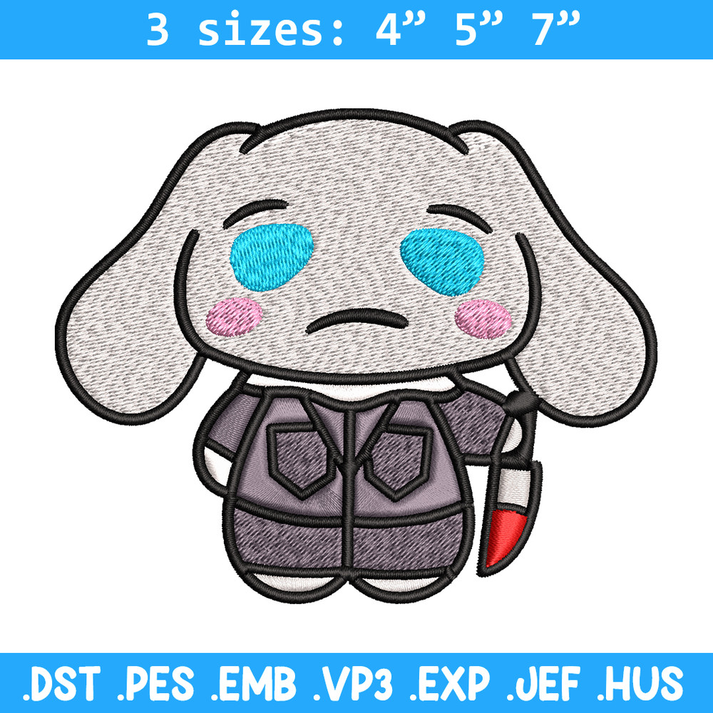 Bunny horror cartoon Embroidery design, Bunny horror Embroidery, logo design, Embroidery File, Instant download..jpg