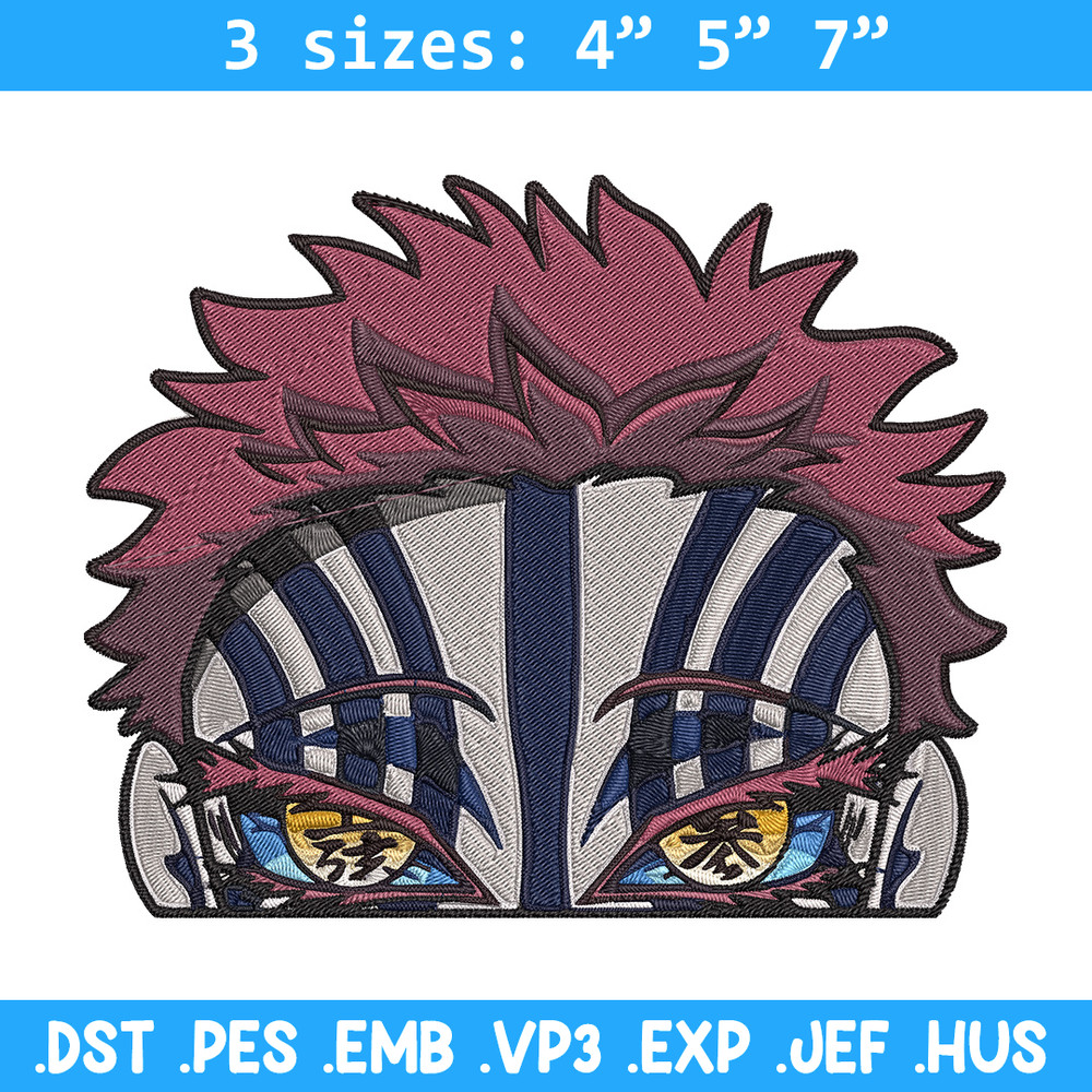 Akaza Embroidery Design, Demon slayer Embroidery, Embroidery File, Anime Embroidery, Anime shirt, Digital download.jpg