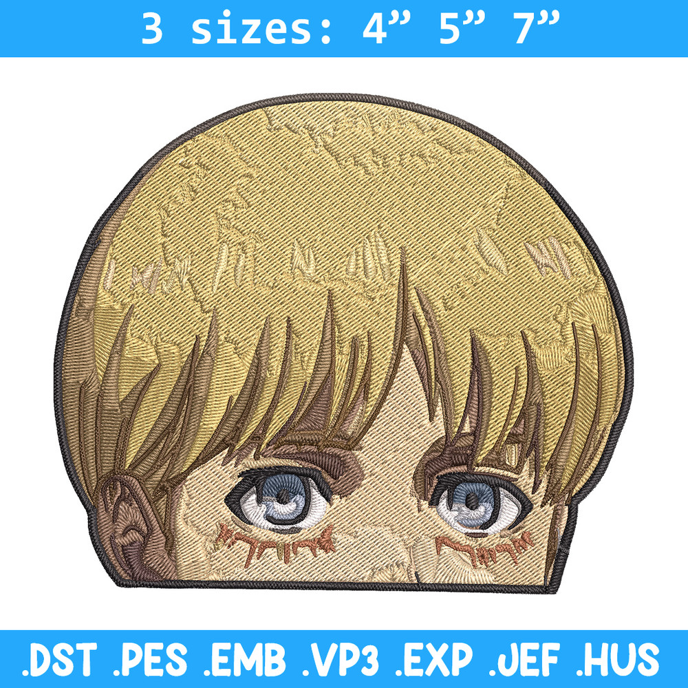 Armin Peeker Embroidery Design, Aot Embroidery, Embroidery File, Anime Embroidery, Anime shirt, Digital download..jpg