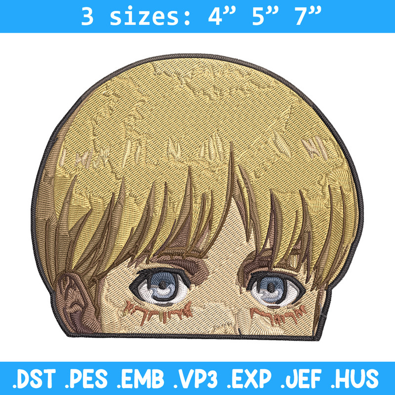 Armin Peeker Embroidery Design, Aot Embroidery, Embroidery File, Anime Embroidery, Anime shirt, Digital download..jpg