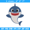 Baby Shark Embroidery Design, Shark Embroidery, Embroidery File, Embroidery design, Digital download..jpg