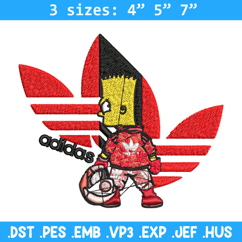 Bart racer adidas Embroidery Design, Adidas Embroidery, Brand Embroidery, Embroidery File, Logo shirt, Digital download.jpg