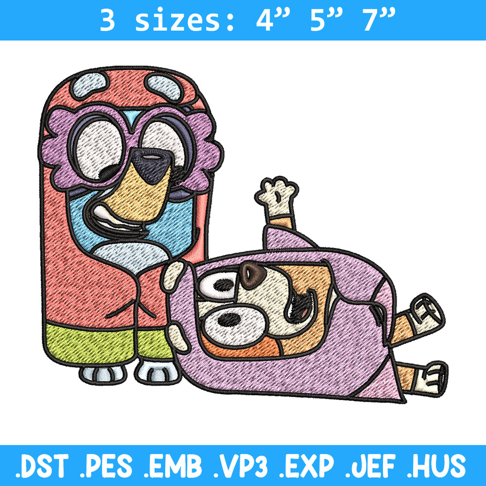 Bluey bingo Embroidery design, Bluey bingo Embroidery, Embroidery File, cartoon design, cartoon shirt, Digital download.jpg