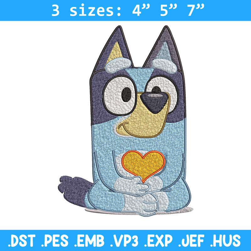 Bluey Embroidery, Bluey Cartoon Embroidery, cartoon Embroidery, Embroidery File, cartoon shirt, digital download..jpg
